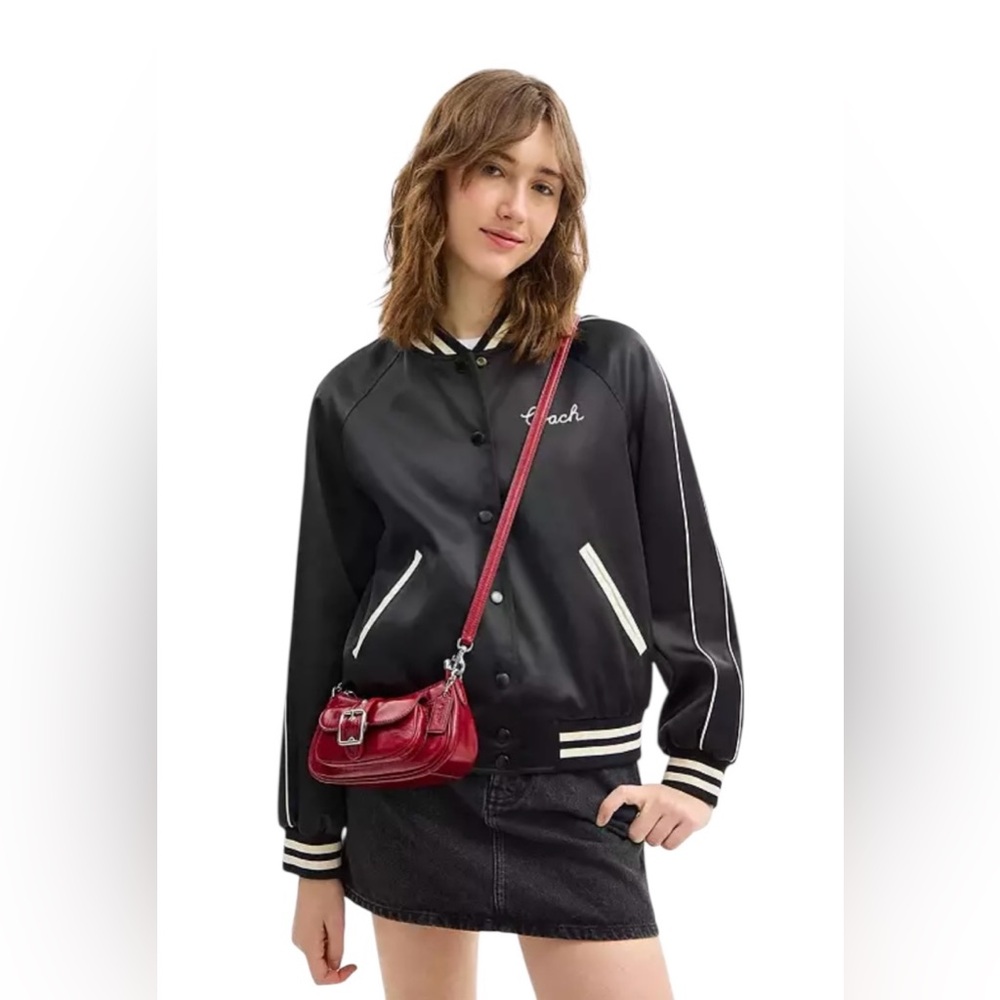 COACH Cherry Red Crossbody, Ashton mini crossbody convertible shoulder bag, NWT - Picture 4 of 10